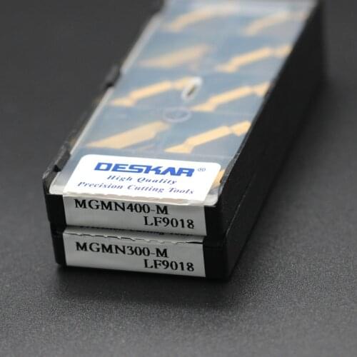 10PCS MGMN150 MGMN200 MGMN250 G MGMN300 MGMN400 M DESKAR LF9018 Grooving Inserts for Holder MGEHR or MGIVR