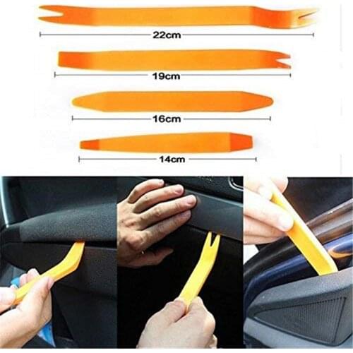 Auto Door Clip Panel Trim Removal Tool Kits Navigation Disassembly Seesaw Car Interior Plastic Seesaw Conversion Tool 4/12 Sets