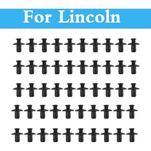 8mm Car Plastic Rivet Fasteners Bumper Mudguard Expansion Clips For Lincoln MKC MKS MKT MKZ Navigator Town Car Aviator LS