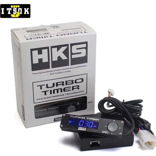 Type 0 Car Turbo Timer Delay Controller Universal Electronic LED Digital Display White Red Blue JDM Auto Modified with Logo