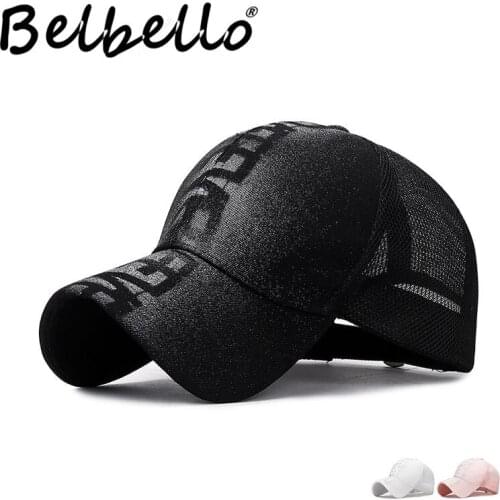 Belbello New style Manual jet printing Letter Gauze cap Mens and womens Fashion trend Sunscreen Sun hat Outdoor Sun hat