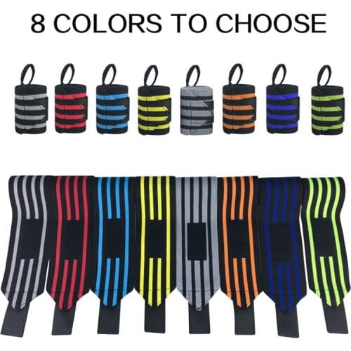 1 Piece Weightlifting Wrist Band Wraps Bandages Brace Power Lifting Wristband Support Gym Fitness Sports Wrist Straps Protector