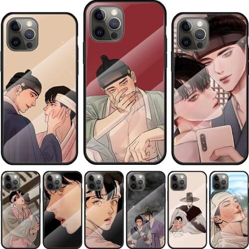 Cartoon Anime Boys Tempered Glass Cover For Apple IPhone 12 Mini 11 Pro XS MAX XR X 8 7 6S 6 Plus Phone Case Coque