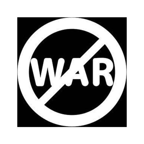 Black/Sliver Anti War Car Rear Glass Sticker Waterproof Vinyl Art Car Side Pattern Decor Sticker S1085