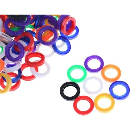 Colorful Fashion Hollow Multi Color Rubber Soft Key Locks Keys Cap Key Covers Topper Keyring Decoration