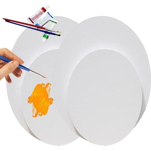 Diy Oval Cotton Oil Painting Canvas Mini And Stretched Canvas Home Decors For Primed Oil Acrylic Paint