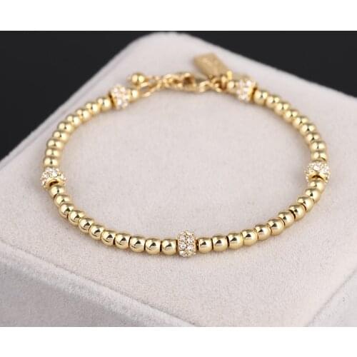European and American fashion Design lucky pearl transshipment bead ball hundred bracelet jewelry birthday gift