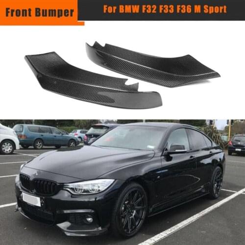 F36 Front Bumper Splitters Spoiler for BMW 4 Series F32 F33 435i M Sport 2014-2017 Car Front Bumper Splitters Lip FRP
