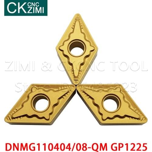 DNMG110404-QM DNMG110408-QM GP1225 Blades Carbide Inserts Durable Cutter Lathe wood Turning Tools DNMG 1104 CNC Insert for steel