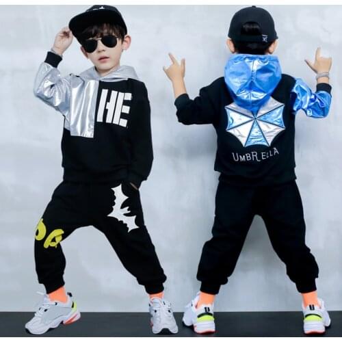 2Pcs Autumn Clothing Set For Boys Kids Spring Suits Children Tassels Print Sweatshirts + Haren Pants For 4 6 8 10 12 14 Years