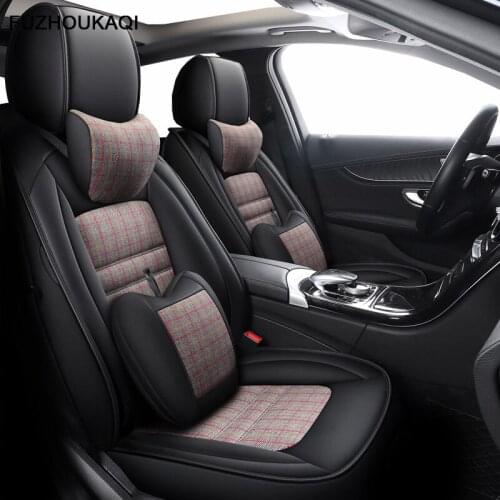 Leather & Flax car seat cover For volvo v50 v40 s40 v60 s80 xc90 2007 xc60 s60 2012 xc60 xc40 xc70 accessories seat covers