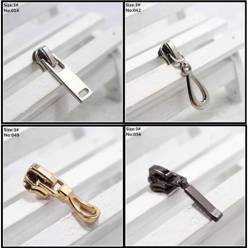 5 pcs 3# mix pearl zipper repair kits zipper pull Metal zipper slider,zipper head,Garment,bag and suitcase accessories,clothes,5