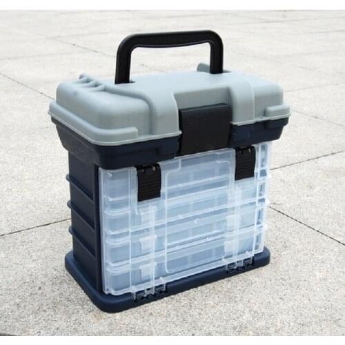 Fishing Gear Toolbox Multi-Function 4-Layer Luya Box Portable Fishing Fishing Box Fishing Accessories Box