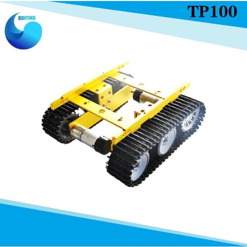 Original Robot Tank Car Chassis TP100 Caterpillar Clawler DIY Toy Robot Remote Control Smart Chain Platform Tracked Vehicle