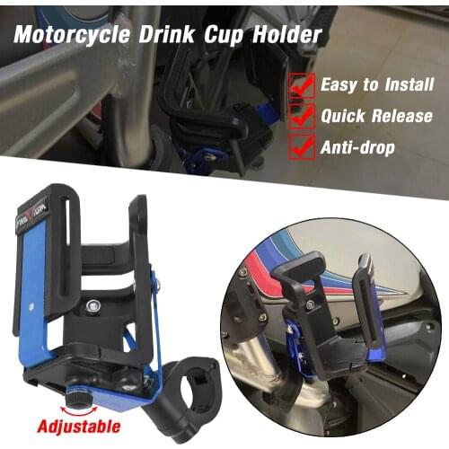 Crash Bar Water Bottle Motorbike Guard Drinking Cup Bracket Holder For BMW R1200GS KAWASAKI Ninja 400 Vulcan S 650 YAMAHA Honda