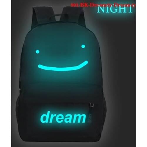 Dream Team School Backpack Luminous Backpack High Quality Bookbag Dream Merch Smile Print Student Boy Girl Daily Mochila Escolar
