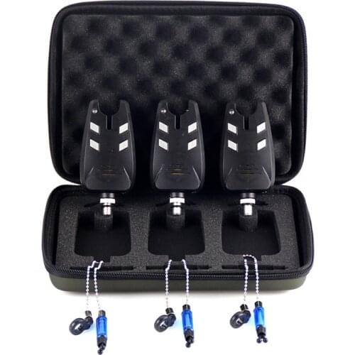 Carp Fishing Bite Alarm and Swinger Set Waterproof Blue LED Fishing Swingers Fish Bite Alarm for carp fishing tackle