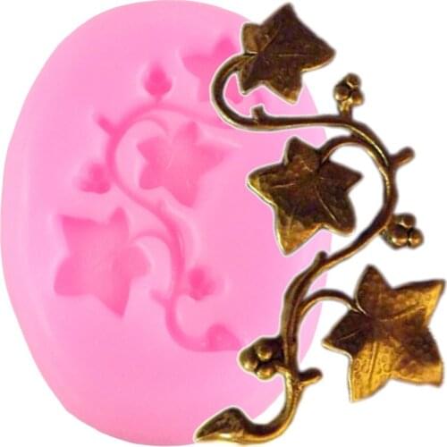 Ivy Vine Silicone Mold Leaf Fondant Chocolate Making Molds Relilef Cake Border Cake Decorating Tools Candy Resin Clay Mould
