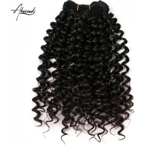 Crochet Braid Synthetic Weaving 65g/pack 8'' Hair Curly Braid Heat Resistant Ombre Braiding Hair Weft Extensions Blonde Black