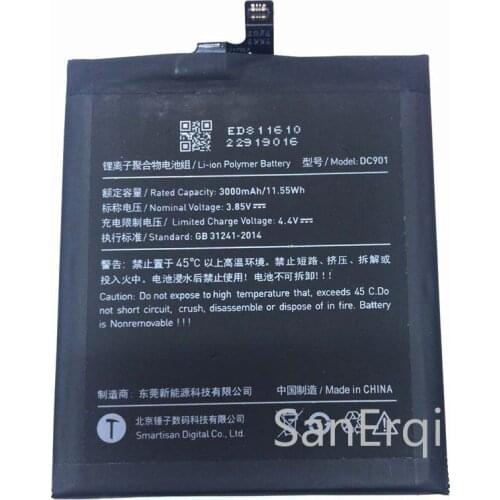 3000mAh/11.55Wh DC901 Replacement Battery For Smartisan M1 SM901 smartphone Built-in Li-ion bateria Li-Polymer Batterie battery