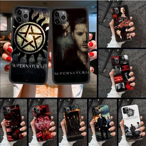 Supernatural TV Phone Case Cover Hull For iphone 5 5s se 2 6 6s 7 8 12 mini plus X XS XR 11 PRO MAX black silicone Etui 3D