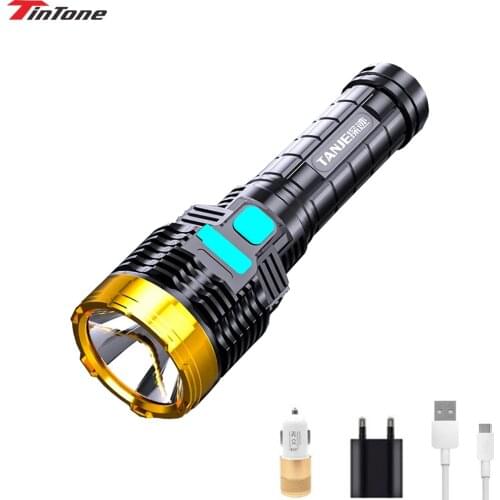 20000LM LED Flashlights USB Rechargeable Powerful P900Torch Side Light Ultra Bright Outdoor Camping Fishing Hunting