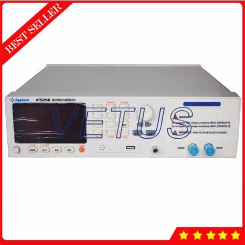 0.1m~300ohm AT520B High Voltage battery internal resistance tester meter with 780V voltage detector digital car battery gauge