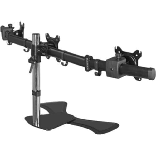 Triple screen 27inch lcd tv table mount monitor desk three support Led bracket lcd holder