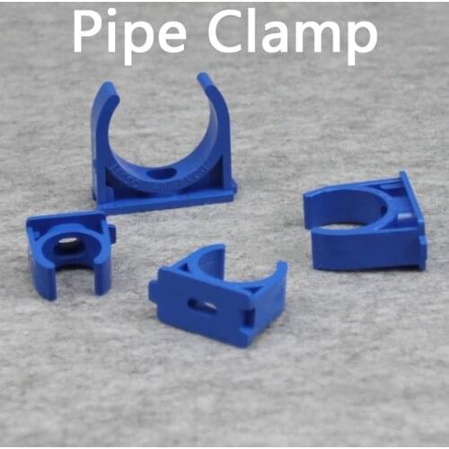 PVC Pipe Clamps Water Pipe Support PVC Pipe Connectors Garden Irrigation Tube Bracket Pipe Fittings 5 Pcs