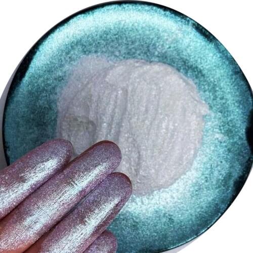 Green Violet White Chamelen Pigment for DIY Epoxy Resin Crafts Soap Making Slime Eyeshadow Lips Makeup Dye Bath Bomb Painting