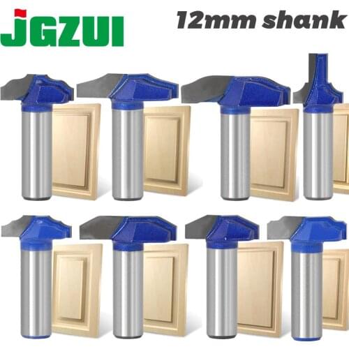 1 pc 12mm Shank Woodworking Door Frame Router Bits for wood carbide lassical door cabinet bits Engraving Milling Cutte