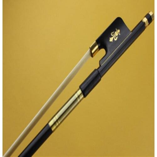1pc New Black Carbon Fiber Viola Bow Professional Good Bow Ebony Frog Free Shipping