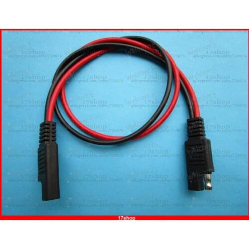 12 pcs Battery SAE to SAE Connector DC Power Automotive Cable 14AWG 500mm