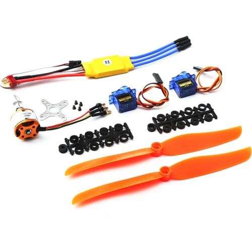 2212 KV1400 motor+8060 propeller+9g steering gear+30A ESC kit for XXD RC Airplane Racing Drone