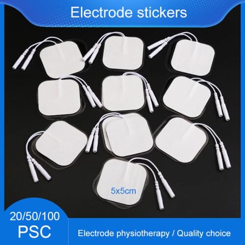 20/50/100 pcs 5*5CM Non Woven Electrode Patches for Tens Muscle Stimulator Electric Machine Digital Slimming Massage Patch