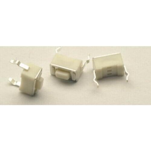 400pcs Micro Switch 3*6*4.3mm 2pin button switch microswitch Vertical white no lock Reset switch Remote control switch
