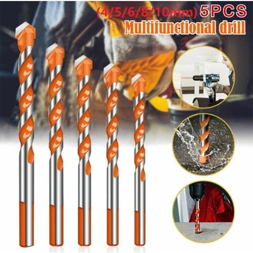 5/7Pcs Multifunction Ceramic Drill Bit Wall Tile Marble High Quality Multi-purpose Twist Overlord Drill 3/4/5/6/8/10/12mm