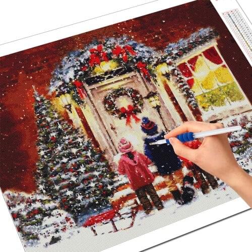 Diamond Painting Christmas Full Square/Round Childrens Gifts Diamond Embroidery Cross Stitch Kit Rhinestone Home Decoratiions