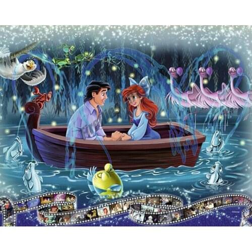 DIY Diamond Painting Disney Cartoon Couple Lover Full Square Diamond Embroidery Cross Stitch Kits Needlework Mosaic Home Decor