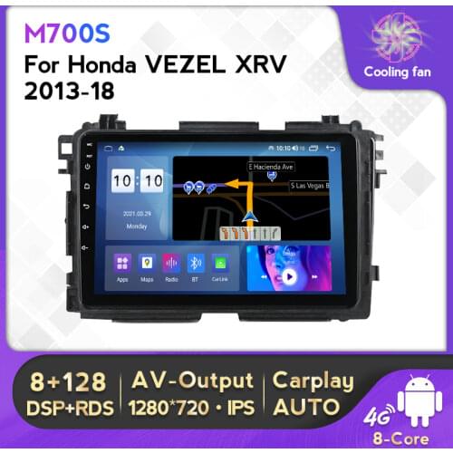 Android 10.0 IPS DSP Car Multimedia radio player For HONDA XRV Vezel XRV Vezel HRV 2013 ~ 2018 4G LTE Carplay GPS no DVD 2 din