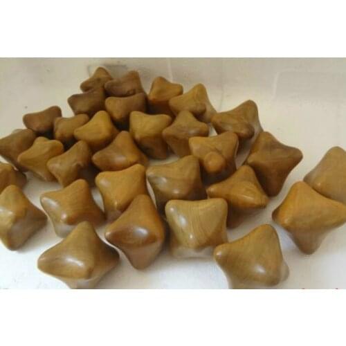 Free shipping 2 pcs sandalwood Palms massage ball hexagonal wooden hand massage ball acupuncture massage tool