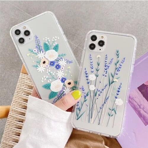 Lavender flowers Case For Samsung A10 A20 A30 A21S A02S J7 PRIME A7 2018 A750 S10 Lite Note 10 Lite 2020 Coque Cover