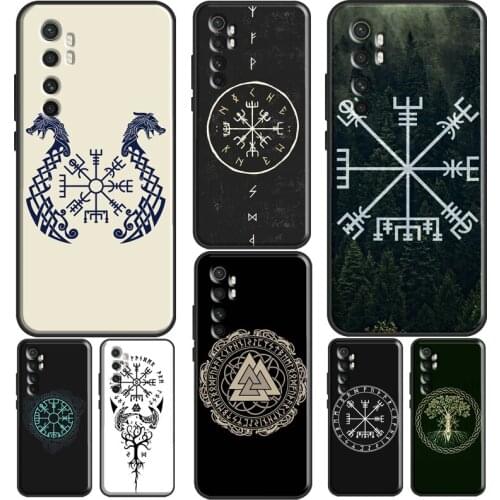 Vikings Vegvisir Odin Nordic For POCO X3 Pro M3 F2 F3 Case For Xiaomi Mi 11 Ultra 9T 10T Pro A3 Mi Note 10 Lite Cover