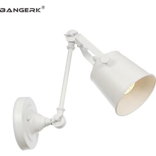 Color Macarons Wall Lamp Loft Decor Modern LED Wall Light Iron Adjust Long Arm Sconce Bedside Balcony Home Lighting Luminaire