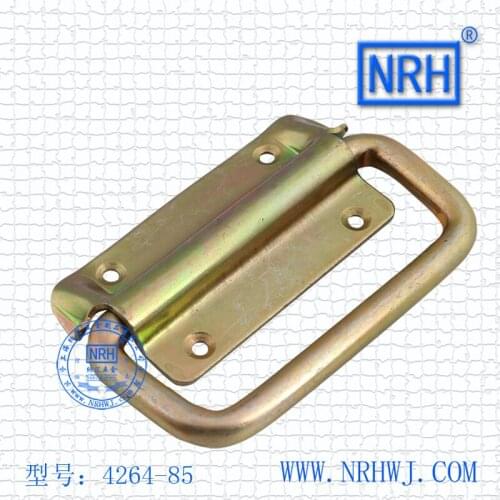 NRH-4264-85 wooden Luggage Air box Industrial handle Iron material Plating color