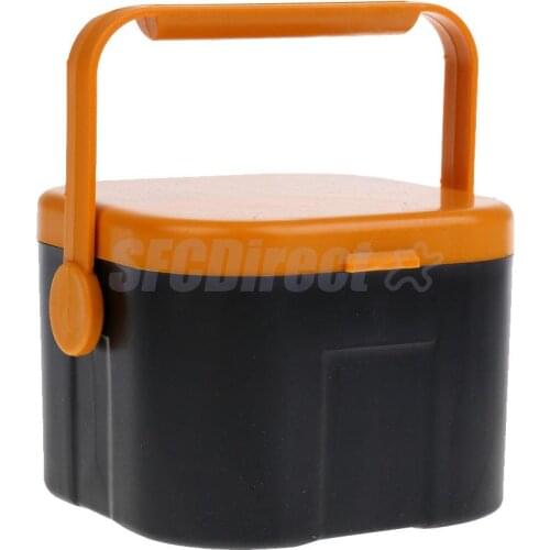 Breathable Moisturizing Fishing Live Lures Baits Box Double Layer Earthworm Worm Tackle Box with Clip Handle