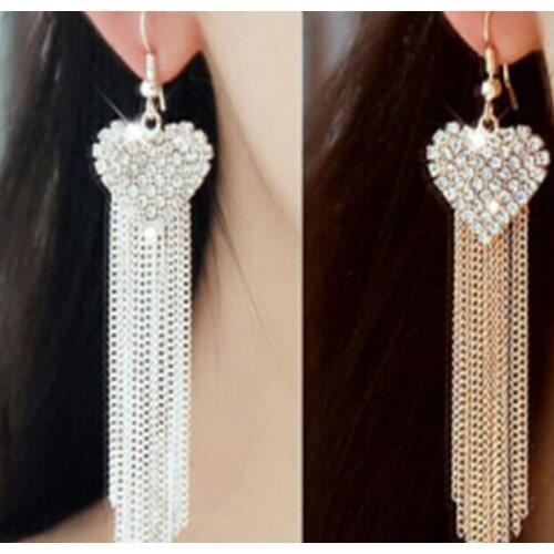 European American Luxury Exaggerated Tassel Earrings Long Women Earrings Wholesale Boutique Parties Jewelry
