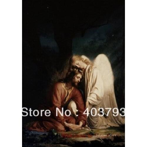Christ at Gethsemane Carl Heinrich Bloch Repro oil stretched on wooden ready to hang
