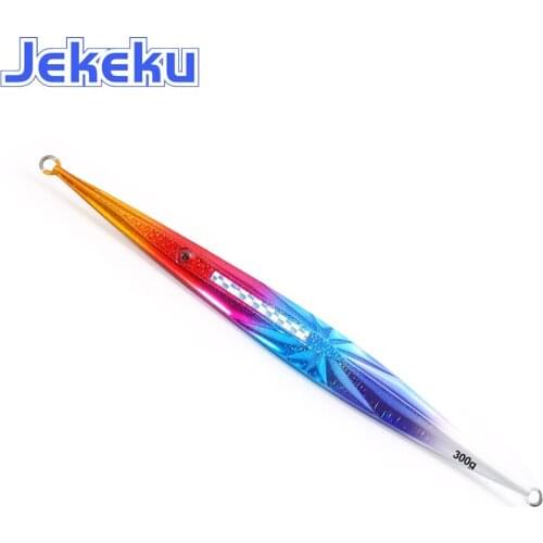 JEKEKU NEW 150g 200g 250g 300g 350g 400g 1pc Artificial Bait Slow Jigs Luminous Sinking Fishing Lure