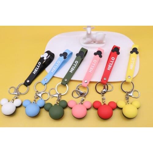 Creative cute rabbit schoolbag pendant cartoon doll key chain pendant ins plush doll car key chain ring